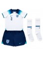 England Kyle Walker #2 Replika Hemmakläder Barn VM 2022 Kortärmad (+ byxor)